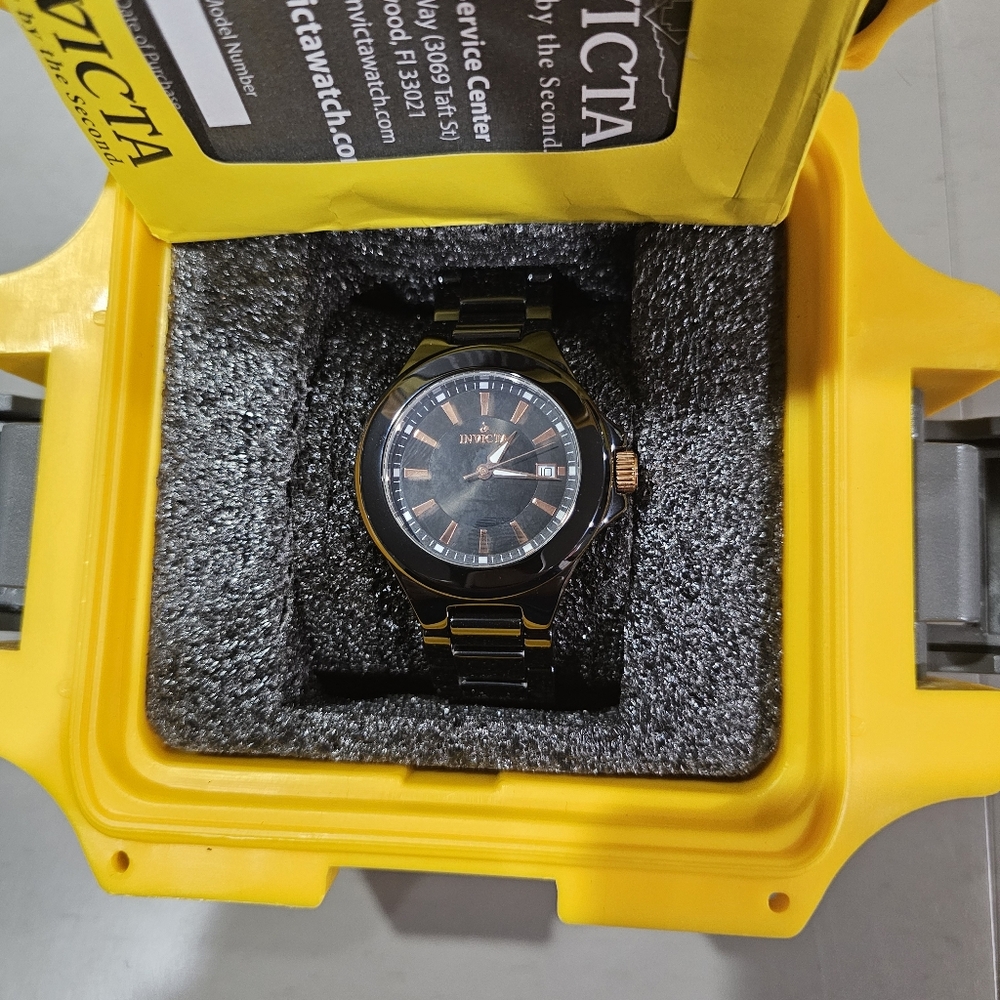 Invicta Black Chrome Ceramics Men's Watch
